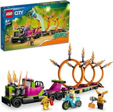 LEGO City Trailer Truck and Fire Ring Challenge 60357 Toy Block Present Vehicle