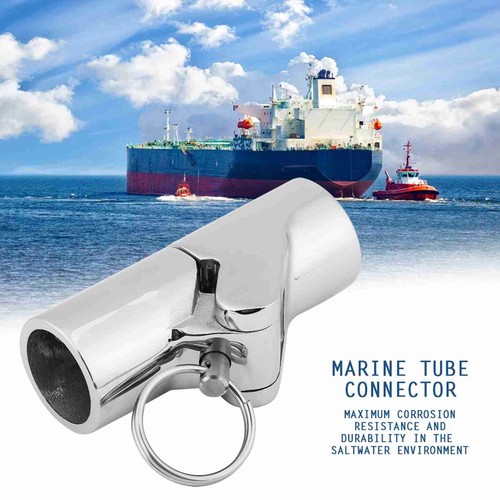 Marine Stainless Steel Folding Swivel Coupling Tube Pipe Connector Boat Hardware - Picture 10 of 12