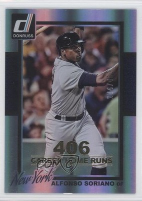 2014 Panini Donruss Gold Career Stat Line 174/400 Alfonso Soriano #100 4k8