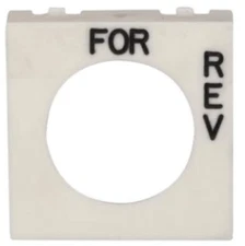 E30KN106 - Cutler Hammer Square 2-Position Legend Plate, OPEN/CLOSE, 1/8" High,