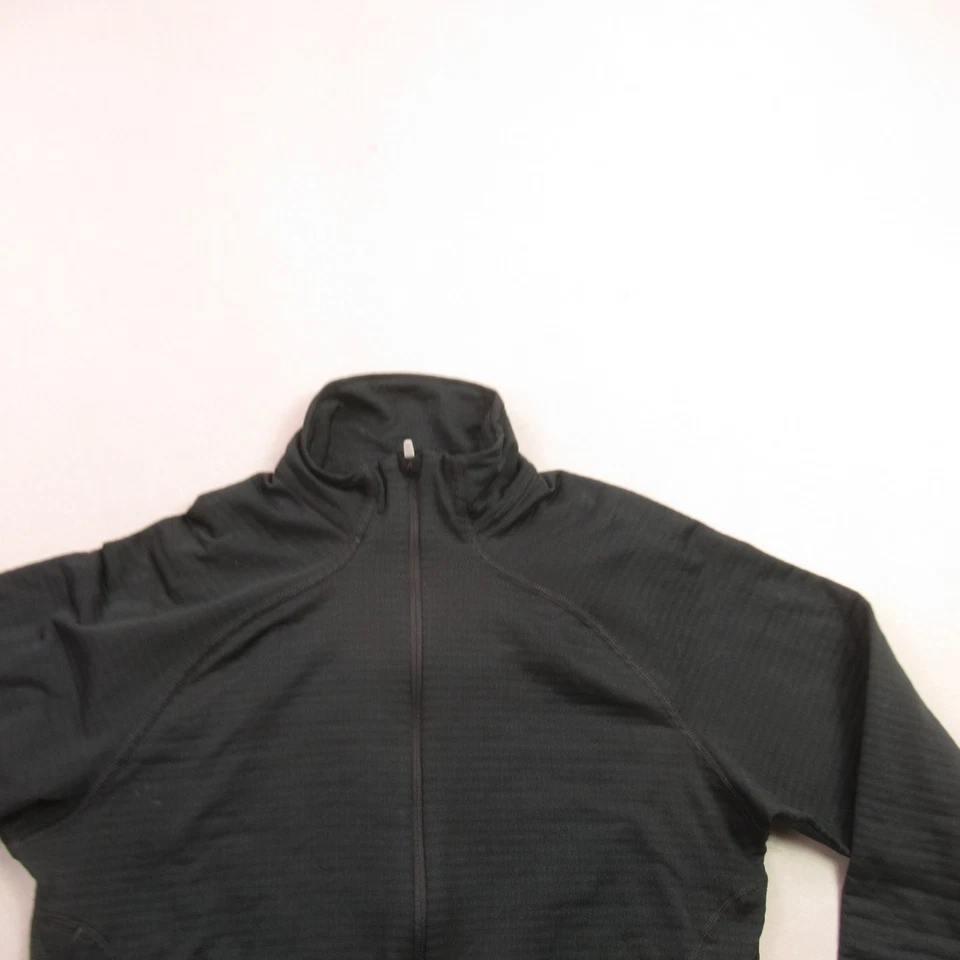 Sudadera con Capucha Patagonia Para Mujer Pequeña Manga Larga 1/2 Cremallera Con Capucha Negra Informal Foto 2 de 4