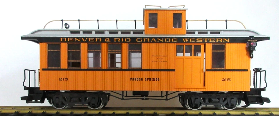 LGB 40755 DENVER & RIO GRANDE WESTERN #215 DROVER CABOOSE w/ METAL WHEELS - Image 2 of 4