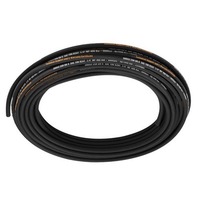 Uimoso Hydraulic Hose 100ft R2 Coiled Hose with 5800 PSI Pressure Capacity