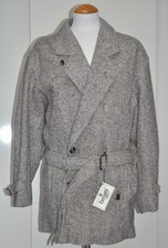 Bugatti Sport 70er 80er Jahre Vintage Wolljacke mit Gürtel Fischgrät Neu  50/M