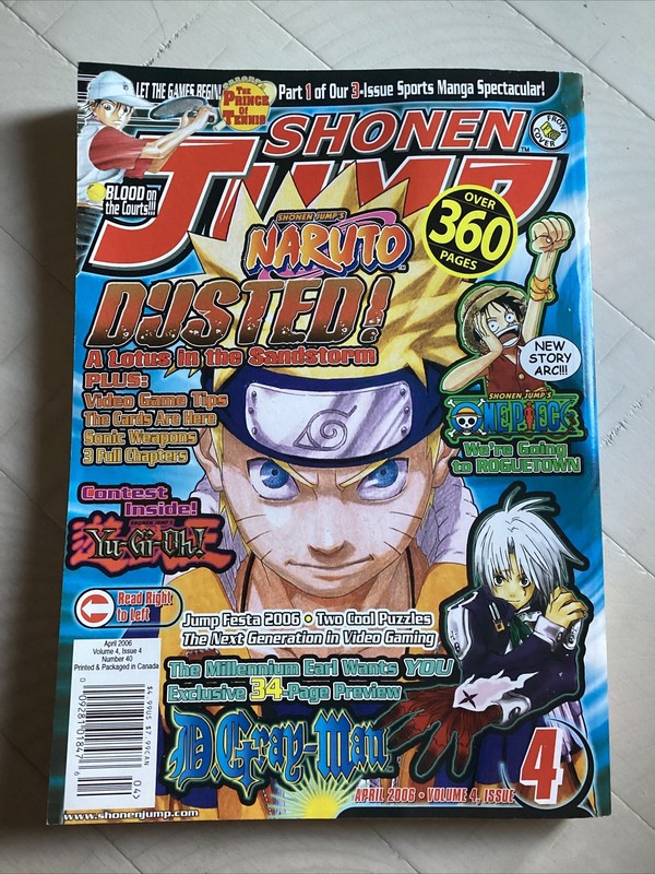 Shonen Jump Manga Magazine Vol 4 Issue 4 # 40 April 2006