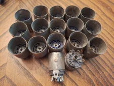 Vintage 7-pin B7G Miniature Tube Socket Lot