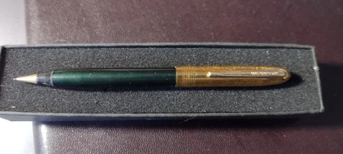 Vintage "Wearever" Mechanical Pencil/ Dark Green Body-Gold Top