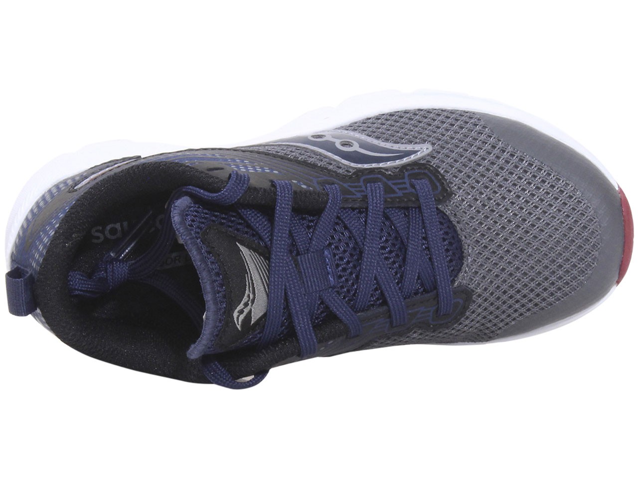 Saucony Boy's Axon Sneakers Lace Up Running Shoes Grey/Navy/Maroon Sz. 13 thumbnail 6