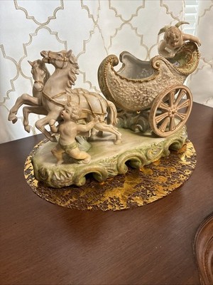 LEFTON COACH W/TWO HORSES # 834 14'' X 81/2'' RAREST OF ALL LEFTON RETAILS@3500.00