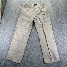 5.11 Tactical Pant Men 30X30 Beige Cotton Canvas Cargo Straight Utility Workwear