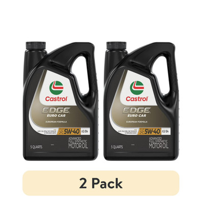 Castrol EDGE Euro 5W-40 A3/B4 Full Synthetic Oil 5Qt 2 Pack
