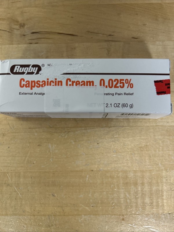 Rugby 0.025% Capsaicin Cream - 2.1 oz