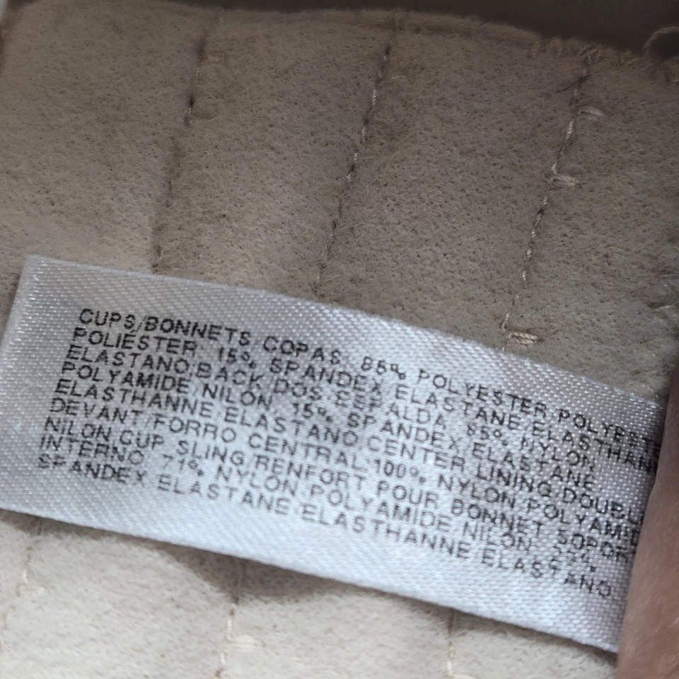 Sujetador Wacoal para mujer 34DDD beige camiseta con aros correa de lazo ajustable Foto 3 de 4