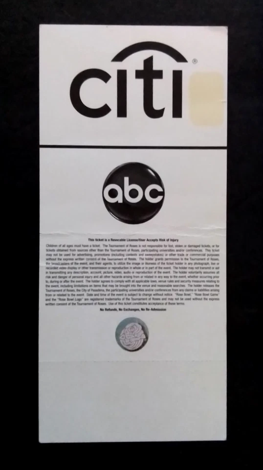 "OHIO STATE VS OREGON" PROGRAMA ORIGINAL ROSE BOWL E INGRESSO 1 DE JANEIRO DE 2010 - Imagem 4 de 4