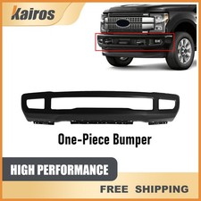 For 2017-2019 Ford F-250 F-350 Super Duty Black One-piece Front Bumper Face Bar