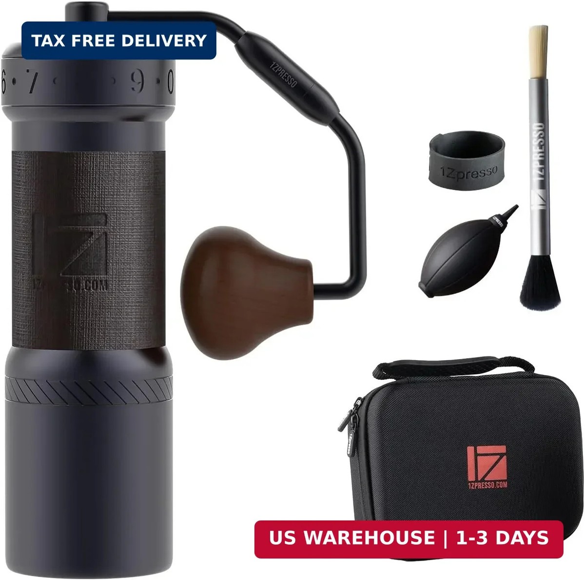 1Zpresso K-Ultra Manual Coffee Grinder Iron Gray with Carrying 
