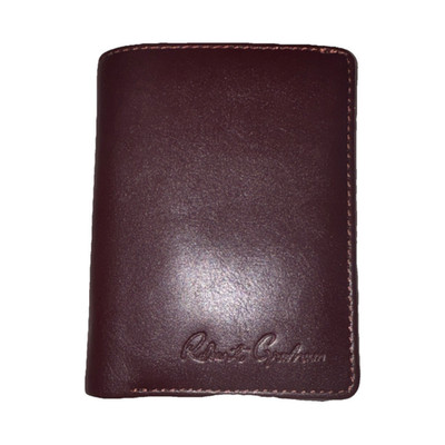Robert Graham Brown Bifold Men's Wallet with Zipper, Card Slots, Logo Accent