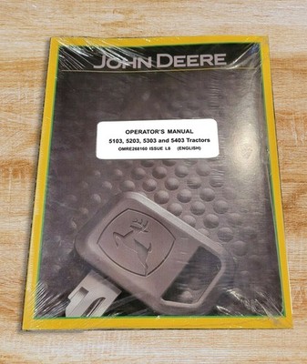 John Deere 5103, 5203, 5303, 5403 Owners Operators Manual - OMRE268160