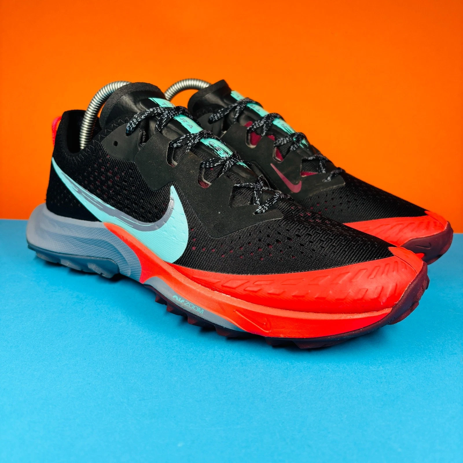 Nike Air Zoom Terra Tiger 7 Trail Shoes - UK 7 - Black - Great Condition