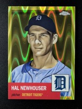 2022 Topps Chrome Platinum Ann. HAL NEWHOUSER 31/250 Auto Yellow RayWave #91
