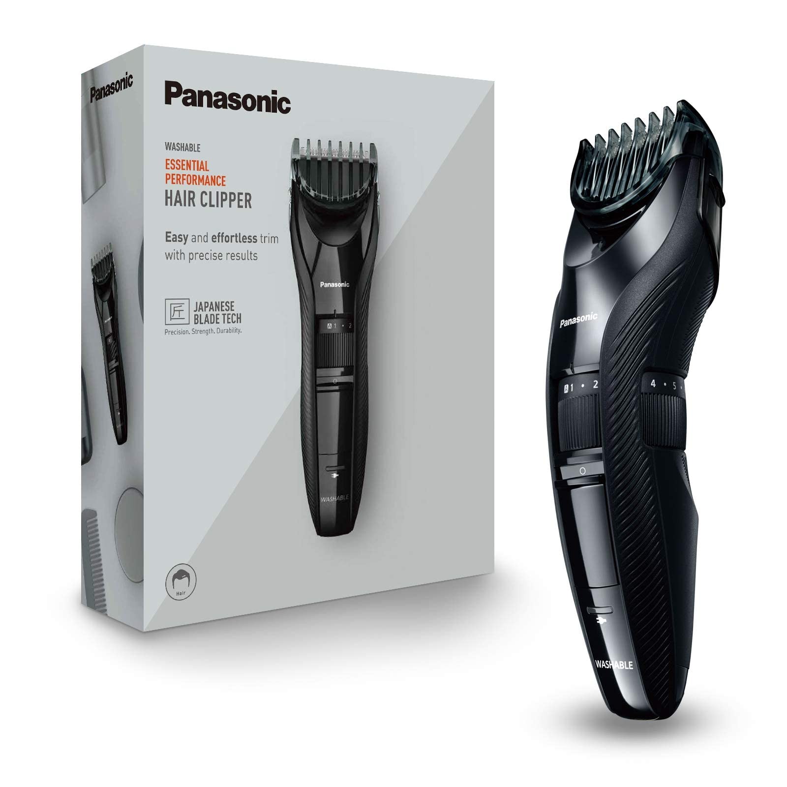 Panasonic ER-GC53-K503: Tagliacapelli Uomo Professionale Cordless Lavabile