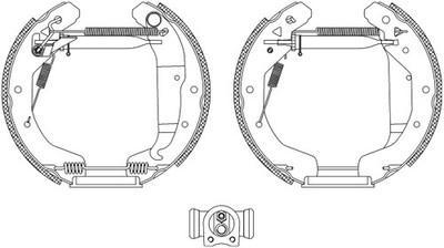 TEXTAR 84049001 Bremsbackensatz für OPEL