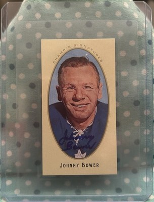 JOHNNY BOWER 2011 Upper Deck Parkhurst Champions Signatures Toronto Maple Leafs