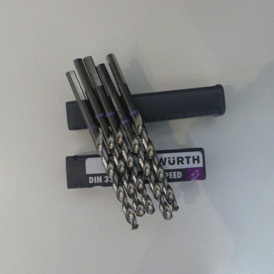 5 x Spiralbohrer HSCo DIN 338 MFD Speed D 5,1 mm Neu & OVP