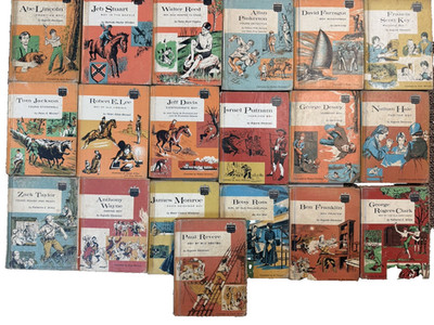 Childhood of Famous Americans Vintage  Hardcover Books Large Lot Of 19 Books