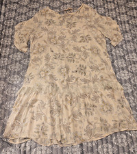 Loft Flirty Feminine Pastel Mini Shift Dress Size M