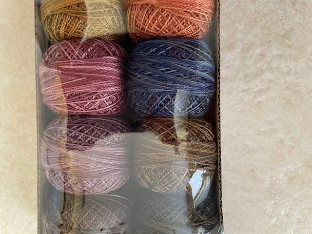 Valdani Pearl Cotton Thread Set of 12 Vintage Hues Set 1 NEW Embroidery DIY - Image 3 of 4