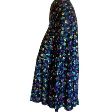 Vintage Floral Print Elephant Bell Bottom Pants Size Medium READ