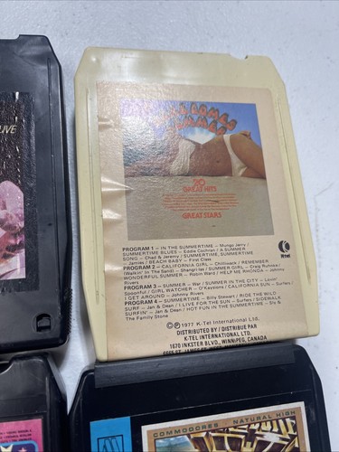 Vintage Lot Of 8 Track Tapes Disco, Commodores, ELO, Beegees , Dick Clark Etc - Picture 10 of 14