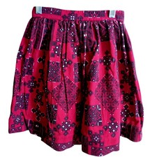 Vintage 1950's Girls 7 Cordury Skirt Arlene Airess Rockabilly Sock Hop USA