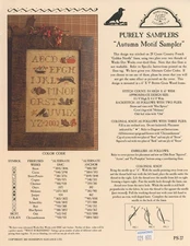 Homespun Elegance Autumn Motif Sampler Counted Cross Stitch Pattern