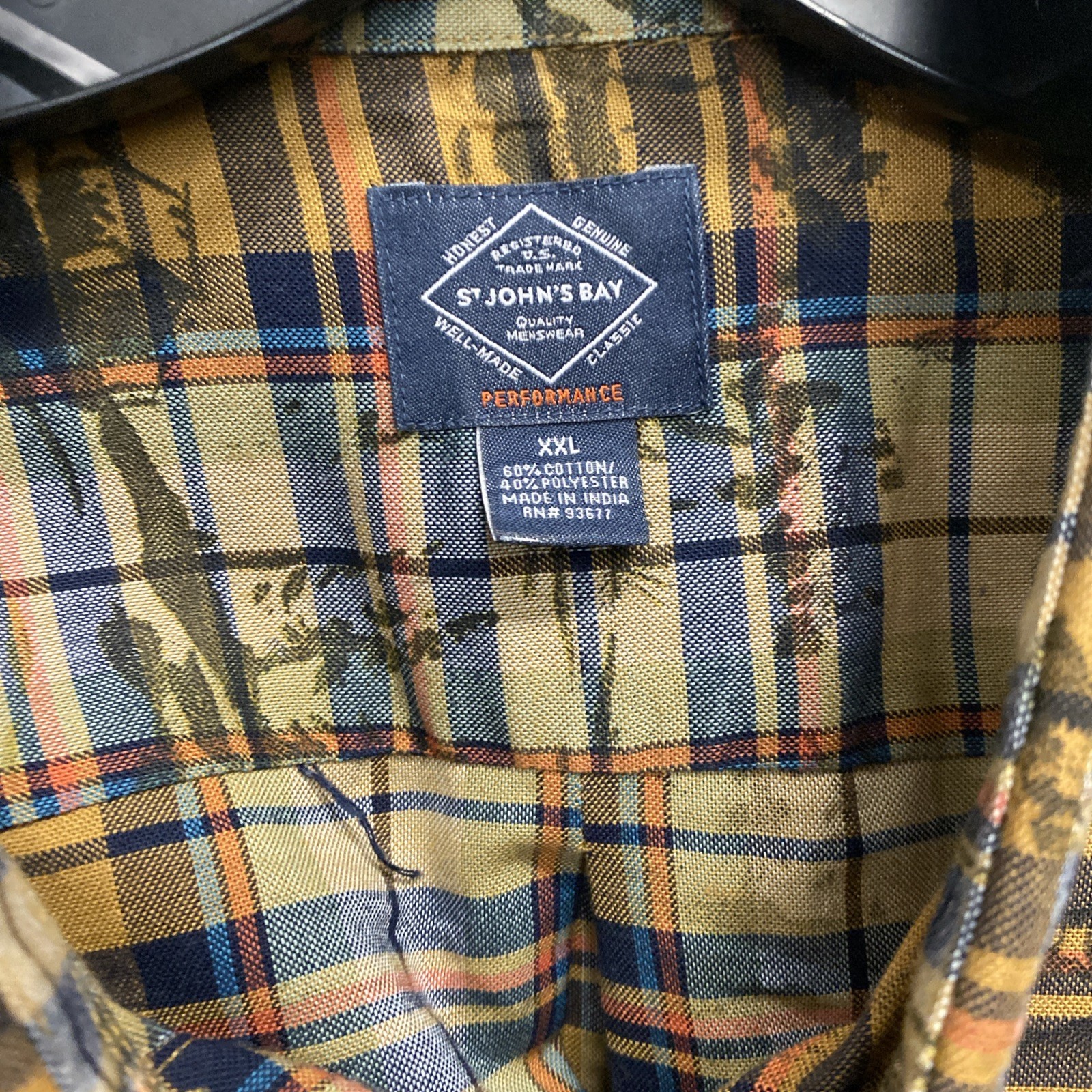 Rare XXL St John's Bay Men's Mountain Pattern Flannel Shirt image 2