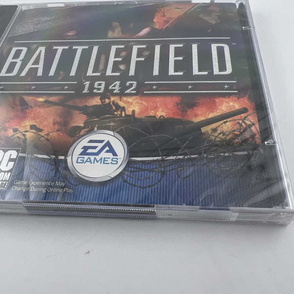 Battlefield 1942 PC Game (CD-ROM 2002) EA WWII Action - 2 Disc SEALED JEWEL CASE - Image 4 of 4