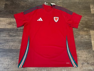 2024 Men s Adidas Wales National Team Home Soccer Jersey 2XL XXL The Dragons