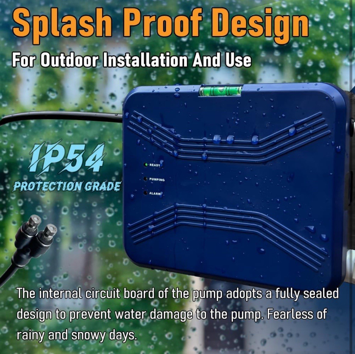 MSKOTOAS Spray Evaporative Condensate Pump MS-PWB 3.3 GPH 100-240V AC 50/60Hz 