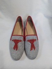Cole Haan Sabrina tassle loafers - gray with orange trim, size 8