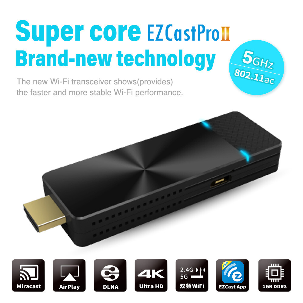 その他 Ezcast Pro II EZCast PRO II 5G Wireless WiFi display dongle receiver 4K