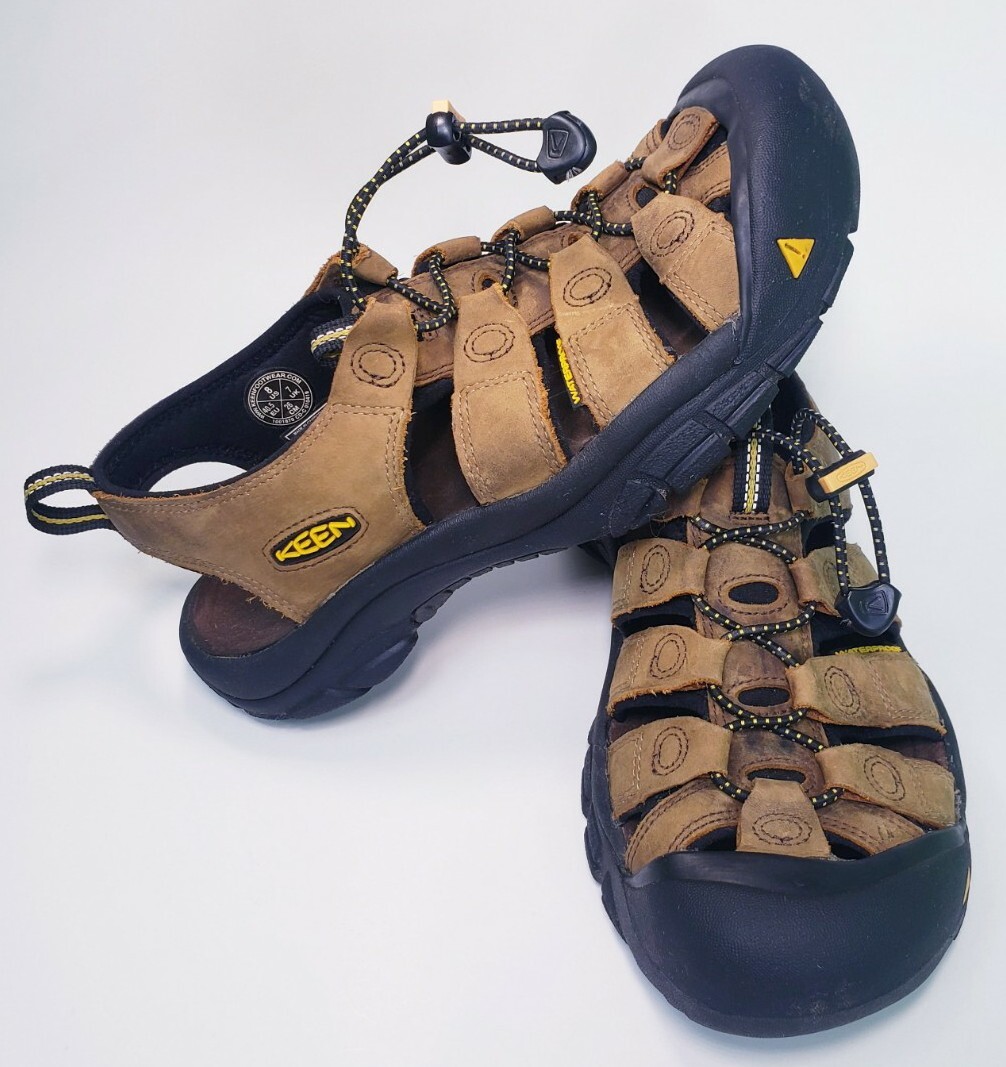 KEEN Newport Sandals Men's 8 Brown Leather Water Sports Hiking
