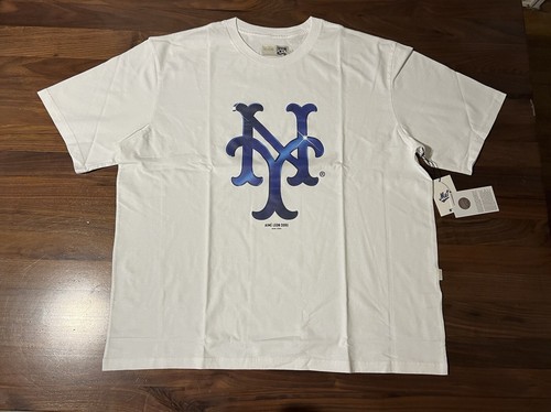 Pull Homme Aime Leon Dore X New York Mets – Laine Gris Rayé, Taille XL, Neuf Avec étiquettes