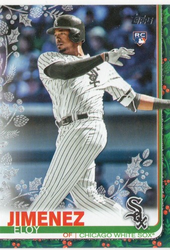 Eloy Jimenez [Metallic] #HW101 2019 Topps Holiday Mega Box card
