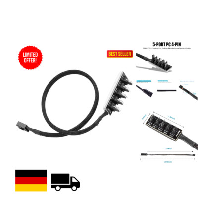 GeekerChip 4-Pin PWM-Lüfternabe für PC