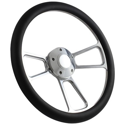 55-56 All Mercury Cars Steering Wheel Kit 14'' Polished Muscle Steering Wheel ...
