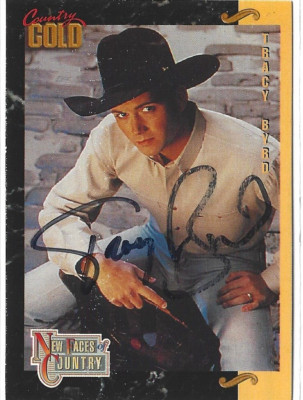 Tracy Byrd 1993 STERLING CMA COUNTY GOLD SIGNED AUTOGRAPHED CARD #1