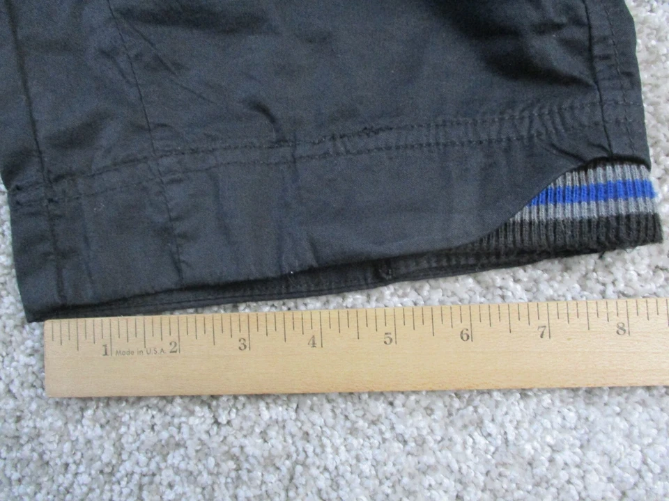 BeevTe Be The Revolution Skater Shorts Mens 30 Black Y2K Belted 15.5 Inseam GUC - Image 3 of 4