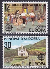 ANDORRA SP. #126-127 MNH SANTA ANNA FEAST & APLEC DE LA VERGE DE CANOLICH DAY