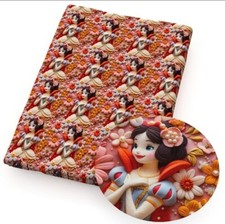 Princess Movie cartoon Snow White 100 Cotton fabric 20"x55" 1249912 Half Meter